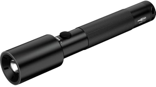 ANSMANN LED Taschenlampe T300F mit 320 Lumen - Handlampe stufenlos fokussierbar, robust, dimmbar, 110m Reichweite mit CREE LED, IP54 Staub- & Spritzwasserschutz - 5W Arbeitsleuchte inkl. Batterien