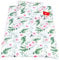 Babylux 2 TLG. Set Bezug für Kinderwagen Stubenwagen oder Wiege Garnitur Bettwäsche Kissen Decke 60 x 78 cm (110. Wilde Blüten)