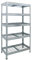 Outdoor-Weitspannregal 5 Gitterböden | 300 kg Boden Tragkraft | TÜV geprüft | HxBxT 1.800 x 900 x 450 mm | Lagerregal | Schwerlastregal | Metallregal