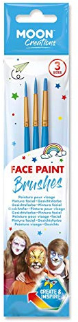 Face Paint Brushes by Moon Creations (Blue Brush Set)