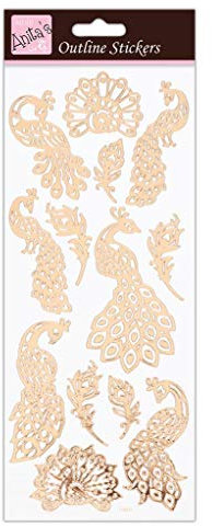 Anita's ANT 810286 Scrapbooking Aufkleber, Rose Gold Auf Weiß, Einheitsgröße