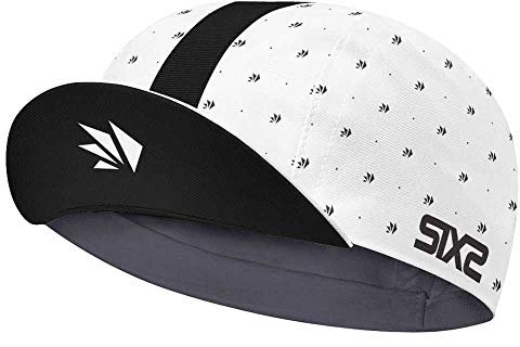 SIX2 Cycling Cap, Weiß/Logo, Einheitsgröße