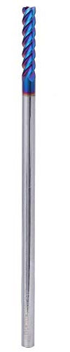 Fresa de fresado de acero de tungsteno Brocas de fresadora CNC de cabeza plana de 4 flautas HRC65 ° 4 mm Diámetro de la cuchilla(4 * 20 * 4D*100L)