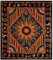 THE ART BOX Sonne und Mond Tapisserie Orange – 140x210 cm Baumwolle Indisches Hippie Mandala Brennende Sonne Psychedelischer Wandbehang Böhmische Trippy Tierkreis Wandteppiche für Dekoration
