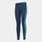 Joma Ascona Collant Femme, Bleu Marine/Turquoise Fluo, XL