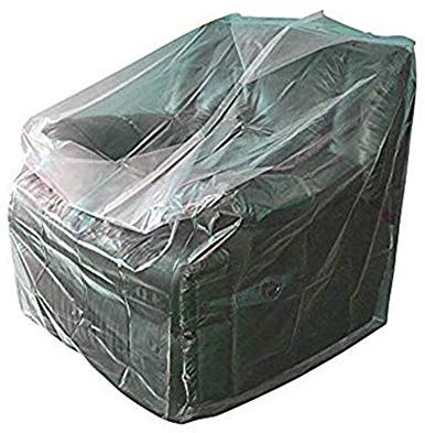 STARTWO Furniture Cover Plastic Bag Plastic Couch Cover Heavy Duty Water Resistant Thick Clear | Sofa Slipover for Moving and Long Term Storage