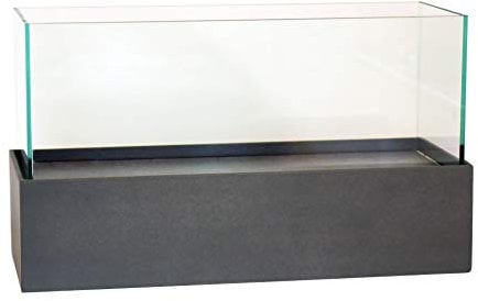 VIVANNO Deko-Windlicht Kerzenhalter rechteckig CANDELITO - Anthrazit 50x20x29