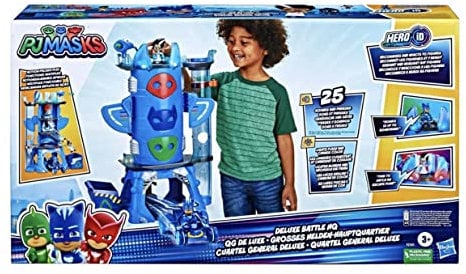 PJ Masks Großes Helden-Hauptquartier, Vorschulspielzeug, Hauptquartier-Spielset mit 2 Action-Figuren, Fahrzeug, für Kids ab 3