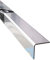 Kantenschutz VA, 2000mm 90 Grad Winkelprofil 15x15 mm Schenkelinnenmaß aus Edelstahl blank 1 mm stark L-Winkel, Eckschutzschiene,