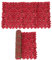 attache brise vue, Confidentialité Clôture écran, écran d'intimité Jardin, Fleur artificielle Trellis clôture Panneaux de jardin Mur Confidentialité Clôture Adornment Yard mariage rouge 50x100cm