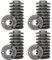 1.27 cm (1/2 Zoll), 40 Stück Bodenflansch, Rohrverschraubungen, 1.27 cm (1/2 Zoll), Industrierohrflansch, schwarz, Tempereisen, Flansch, dekorativer Sanitärflansch für DIY-Projekte/Vintage-Möbel