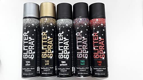 Flitter Glitter Effektspray 1 x 400 ml nach Wahl bunt kupfer gold silber rot perlmutt