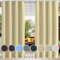 Ufamiluk Rideau pour pergola imperméable occultant Coupe Vent Anti Froid Chaleur Rideau Impermeable Exterieur pour pergola extérieur Jardin terrasse Beige 120x200cm (BxH 1 pièce)