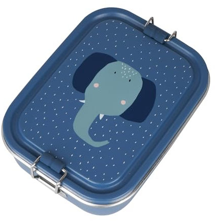 Trixie Mme Elephant 59-214 Boîte à déjeuner en acier inoxydable 800 ml, Mrs. Éléphant