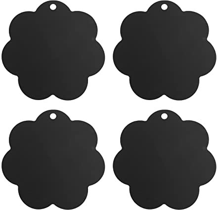 Glakyur 4 StüCk Induktion Kochfeld Schutz 25Cm Anti-Rutsch Silikon Kochfeld Kratzschutz Abdeckung WäRme Isolierte