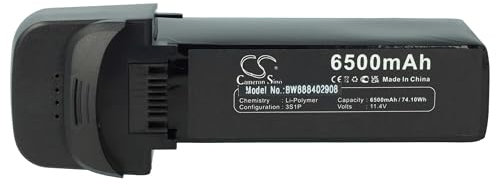 vhbw Akku Ersatz für Hubsan GFHB6500, 9834117 für Drohne Multicopter Quadrocopter (6500mAh, 11,4V, Li-Polymer)