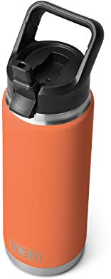 Yeti Rambler 26 oz Bottle, Vacuum Insulated, Stainless Steel with Straw Cap, High Desert Clay
