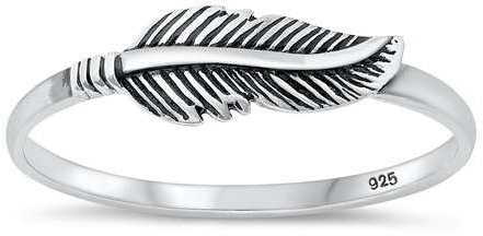 Joyara Sterling Silber 925 Feder Ring