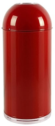 FIONEL Poubelles extérieures Poubelle ronde verticale extérieure avec baril intérieur galvanisé Grande capacité
