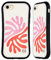 Head Case Designs Offizielle Ayeyokp Zwei Blätter Pflanzenmuster Hybride Handyhülle Hülle Huelle kompatibel mit Apple iPhone 7/8 / SE 2020 & 2022