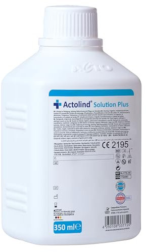 Actolind Solution Plus 350 ml – antiseptische Wundspüllösung zur schmerzfreien Reinigung & Befeuchtung bei akuten, chronischen, infizierten Wunden (CE-Klasse III, MPG-konform, mit PHMB, PZN 17586903)