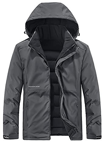 MGSFGlk Winterjacke Herren Winter Daunenjacke Herrenjacke Leichte Übergangsjacke Sport Steppjacke Freizeit Herbstjacke Jacke Mit Taschen Thermojacke Große Größen Mantel Hybrid Jacke