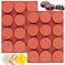VIKKI 2PCS Round Cylinder Cookie Mold, Chocolate Candy Mold, Silicone Baking Moulds for Sandwich, Cookies, Muffin, Cupcake, Brownie Cake, Bread Pudding, Jello, Mini Soap Making (12-Cavity)