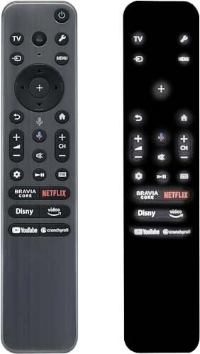 Nuevo Control Remoto por Voz RMF-TX910U Original: para la mayoría de televisores Sony 2023 2024, Incluye Voz, retroiluminación y Carcasa de Metal, Compatible XR-55A95L, XR-65A95L, 77A95L.