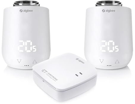 Eurotronic Comet Zigbee Starterset, Energiesparregler und Gateway mit Funkstandard (programmierbares Smart Thermostat im Set, Heizkosten sparen)