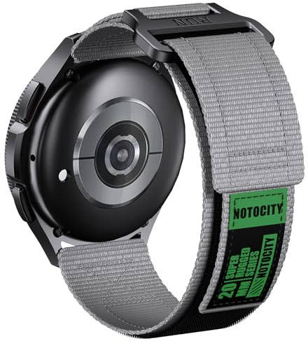 Compatibile con Samsung Galaxy Watch 7/6/5/4 40mm 44mm/Watch 6 Classic 43mm 47mm/Watch 5 Pro 45mm, 20mm Nylon Cinturino Per Galaxy Watch 4 Classic/Watch 3/Active 2/Gear Sport