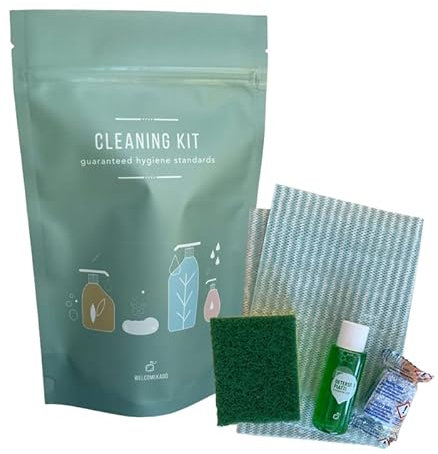 N° 10 Kit Cleaning per Case Vacanza, Residence, Campeggi, Appartmenti e Uffici. Per la pulizia della cucina e delle stoviglie.