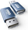 JSAUX 4K DisplayPort a HDMI Adapter 2-Stück DP PC zu HDMI Monitor Konverter Video UHD 4K @30Hz/2K @60Hz/1080P@120Hz DP zu HDTV Adapter Kompatibel für DELL, HP,GPU, AMD, NVIDIA, Desktop- Blau