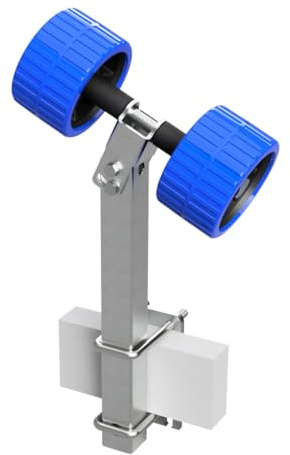 SUPROD 2er Pendelrollen Sliprollen Sliphilfe Bootstrailer Eva RKSRLB-2-EVA, Ø 120 mm
