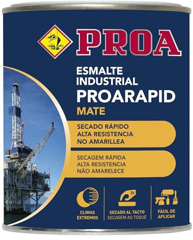 ESMALTE INDUSTRIAL PROARAPID. Verde inglés RAL 6009. 4 L. Mate. Esmalte de secado rápido y gran dureza. PROA