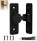 Cerradura Puerta Corredera Pared Sin Taladrar, 90 Grados Cerrojo y Pestillo para Tornillo de Bloqueo de Puerta Seguridad, para Valla de Madera, Puerta y Ventana (Negro-90°)