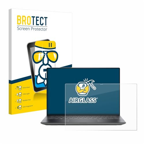 brotect Glass Screen Protector Film compatible with Dell Precision 5490 Workstation - Glass-Foil 9H Protection [Scratch Resistant, High Clarity]