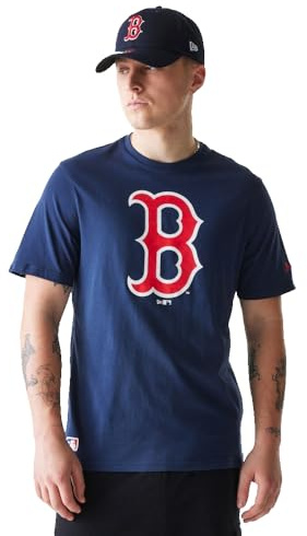 New Era Herren Nos MLB Regular Tee Bosred Osb T-Shirt (1er Pack)