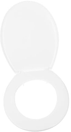Uonlytech 1juego Asiento De Inodoro De Plástico Tapa Suave Para Baño Reemplazo De Cubierta De Wc Instalación Fácil Diseño Duradero y Flexible Para Hogar y Viajes