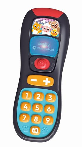 Clementoni Baby-Fernbedienung - Elektronisches Lernspielzeug mit Musik, Licht & Tiergeräuschen - Fördert Wahrnehmung & Ursache-Wirkung - Für Kinder von 10–36 Monaten - 17518