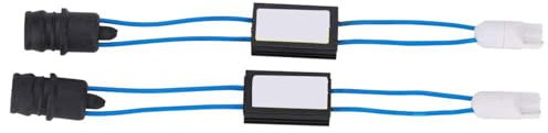 LED-Decoder-Gerät, fehlerfreier Anti-Flicker-Widerstand-Adapter für T10-LED-Lampen, kompatibel mit europäischen Fahrzeugen, ABS-Material, 2 Stück