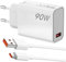 90W Chargeur Rapide pour Xiaomi Redmi Note 14/13/12/11 Pro 14C, Hypercharge USB-C 6A, Chargeur Turbo avec Câble USB-C 1M pour Xiaomi 15 Ultra, 15, 14T, 13T, POCO X7 Pro, Pad 7, F5, F4 et Plus