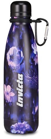 Invicta Borraccia Termica Fantasy, Rosa, Acciaio Inox, Bpa free, 500 ml, Mantenimento temperatura caldo 12h reddo 24h, Accessori, Scuola, Palestra, Ragazza