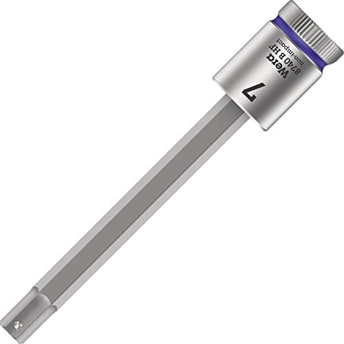 Wera 05003038001 8740 B HF Zyklop Bitnuss mit 3/8-Antrieb mit Haltefunktion, 7,0 x 100,5 mm, 7, 0 x 100, 5 mm