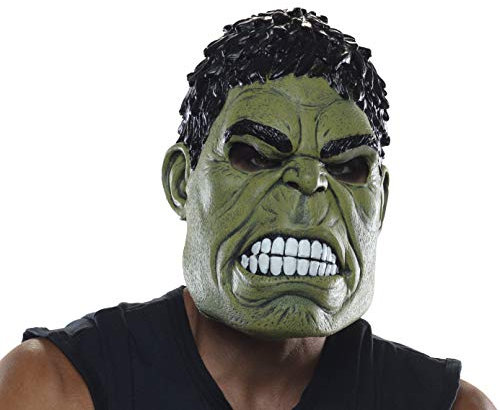 Rubie's Marvel Avengers Endgame Erwachsenenkostüm Hulk 3/4 Maske - - Einheitsgröße