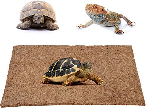 Reptilien Teppich Reptilien Coconut Fiber Carpet Bodenmatte Echsen Terrarium Käfig Landschaftsbau Boden Pad für Gecko Bartagamen Echsen Leguane Anolen Schildkröten Schlangen 80x40cm
