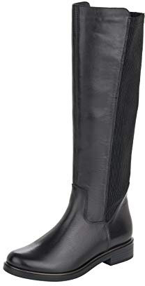 Remonte D8371, Stivali ad Altezza Ginocchio Donna, Nero 01, 38 EU