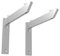 Alusfera Equerre Metal Equerre Etagere Support d'étagère en Verre Réglable Etagere Equerre Murale Rack Équerre de Fixation Lot de 2 Équerre Étagère