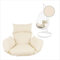 Kideo® Sitzkissen für Hängesessel, Swing Chair Kissen, Ersatzkissen, Wechselkissen, waschbar, 2-teilig, Elfenbein (Nest, 0050 Ivory)