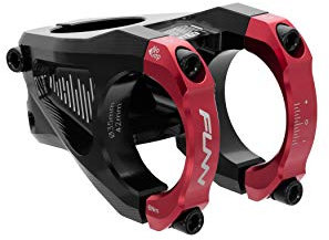 FUNN Attacco Manubrio Equalizer con variazione di Altezza di 10 mm - Lunghezza Attacco di 42 mm con Collarino Manubrio da 35 mm (Rosso)