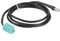 Qiilu Câble Adaptateur d'entrée Audio, câble Adaptateur d'entrée AUX Jack 3.5mm Cordon Audio adapté pour Clio Espace Twingo